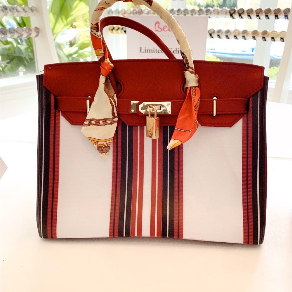 Candy cane splash bag